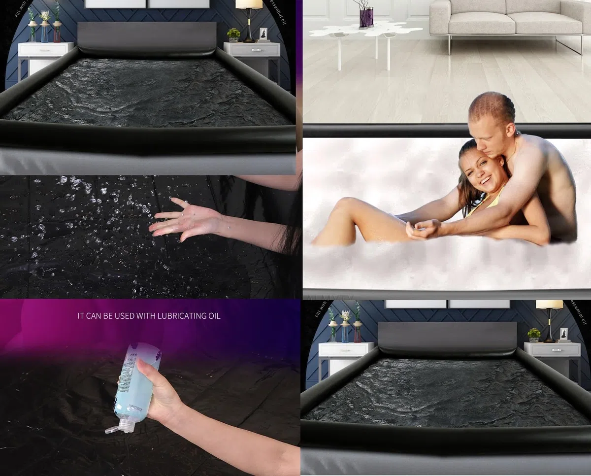 Lotion Piscine Imperméable Lit Gonflable Air Drap de lit PVC 189 cm x 161 cm