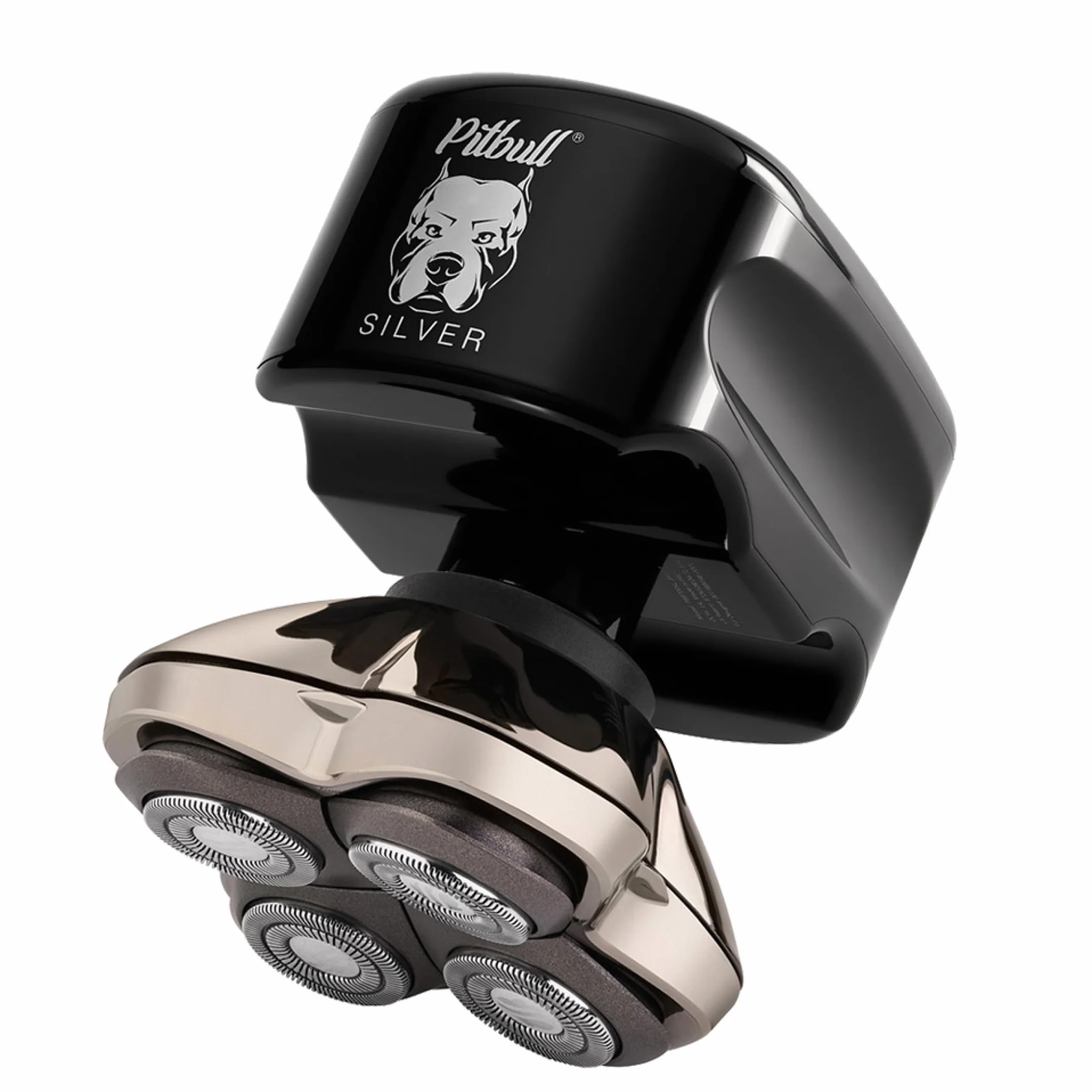 Skull Shaver Pitbull Silver Pro SX5 Rasoir Tête Visage Électrique Homme Humide Sec Sans Fil Résistant Eau