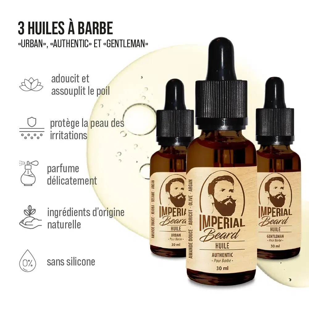 Trousse pour la Barbe Imperial Beard . Huiles et Cire