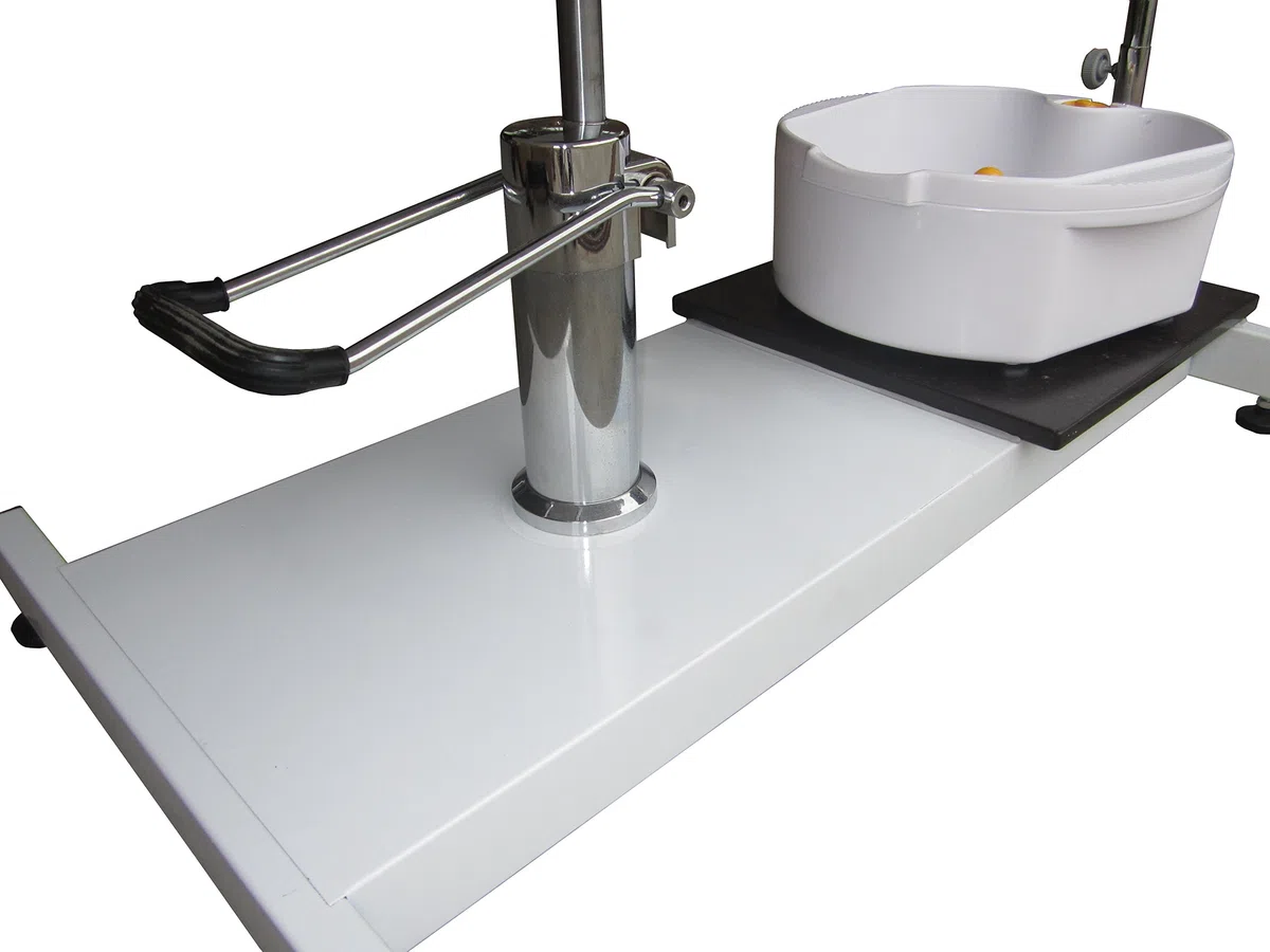 Olimpia Fauteuil podologique pour pédicure avec Baignoire (Blanc)