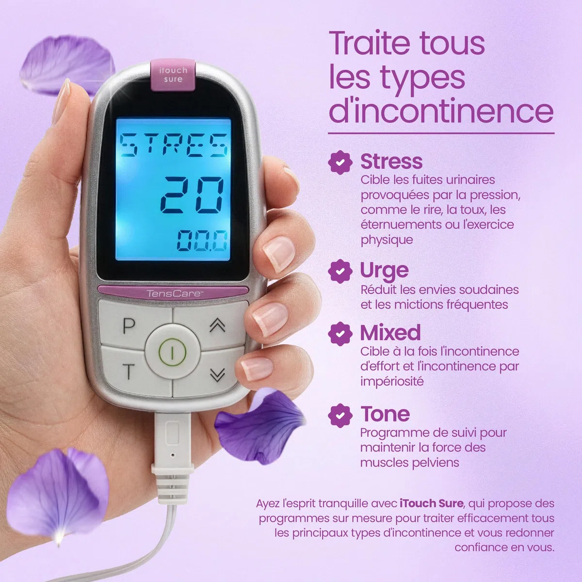 TensCare - iTouch Sure appareil de tonification du plancher pelvien