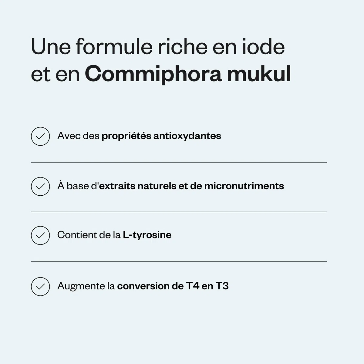 Natural Thyro Formula - Complément alimentaire pour la Thyroïde - Iode, Sélénium, Zinc et Vitamines - Formule à base de nutriments essentiels - SuperSmart