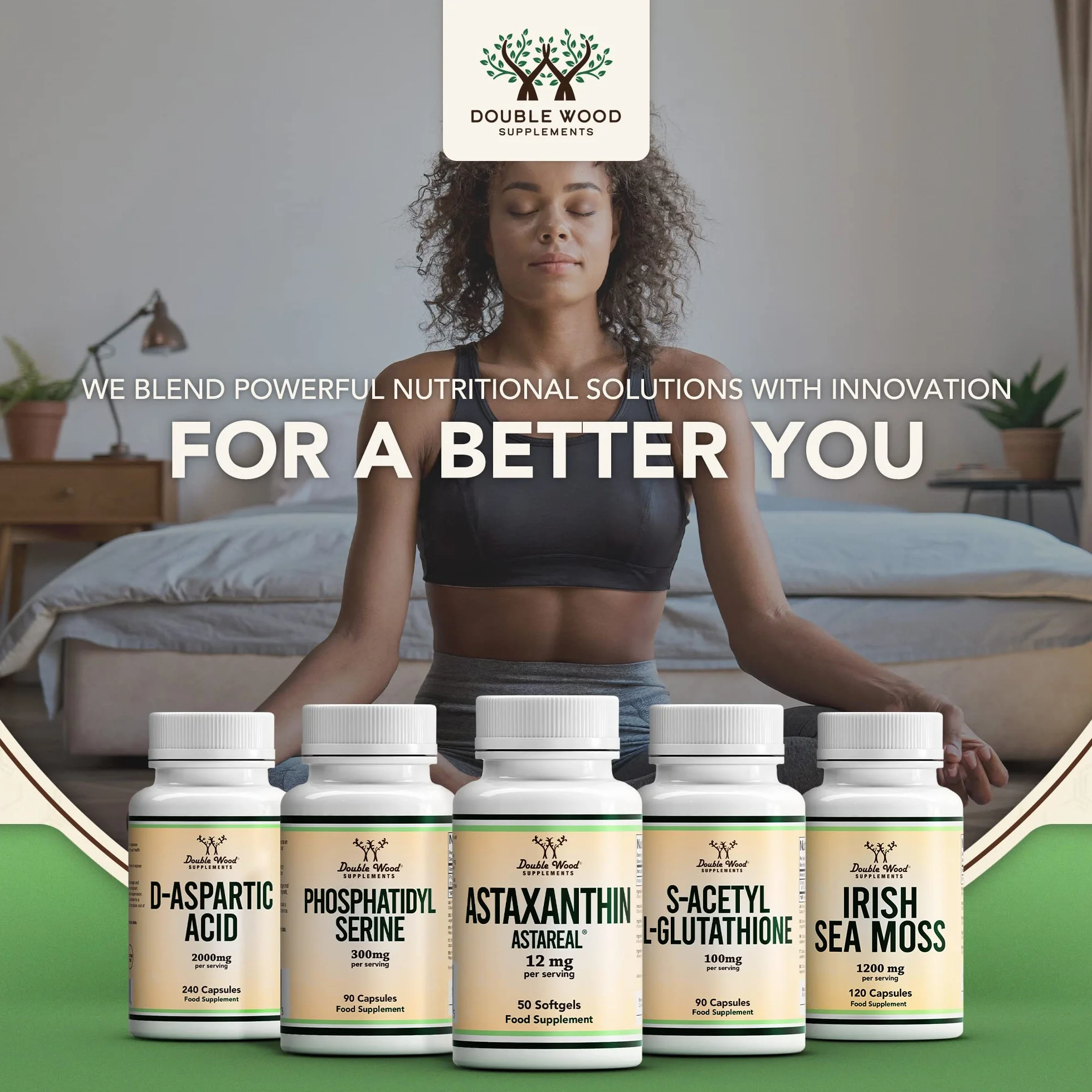 DW Astaxanthin | 50 Capsules Molles - 12 mg Astaxanthine par Portion | Complément Antioxydant Haute Teneur | Sans OGM Sans Gluten | Fabriqué au Royaume-Uni