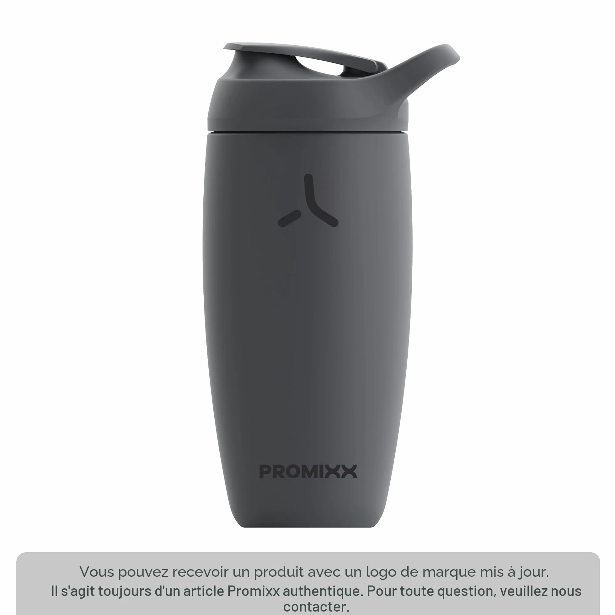 Promixx PURSUIT shaker à protéines bouteille de mélange isolée en acier inoxydable 550ml Gris Graphite