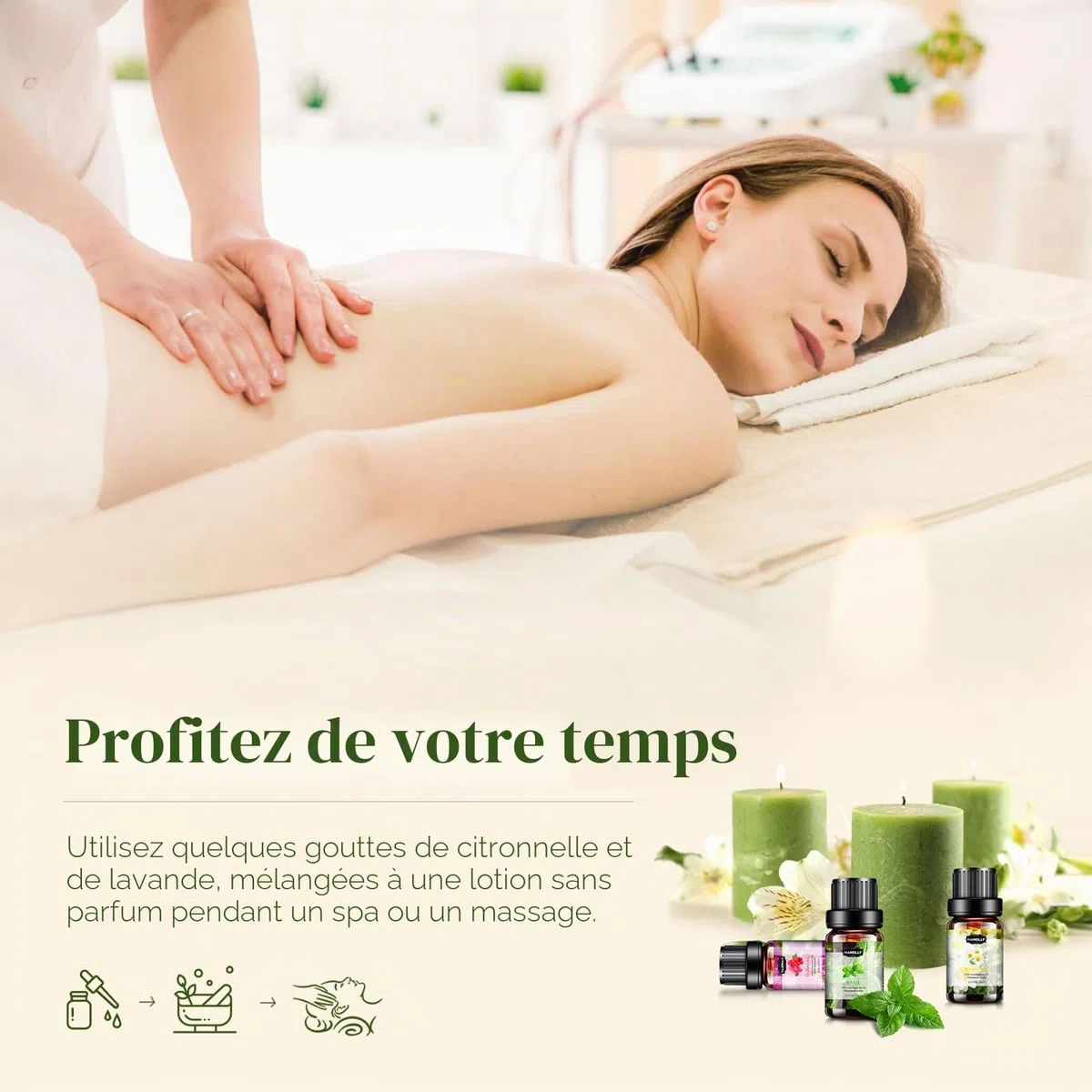 Huile Essentielle TOP 48 x 5ML, Huiles Essentielles Naturelle Pour Diffuseur, Massage, DIY Bougie - Lavande, Menthe, Eucalyptus, Orange Douce, Coco, Tea Tree, Citron, Cannelle, Rose, etc.