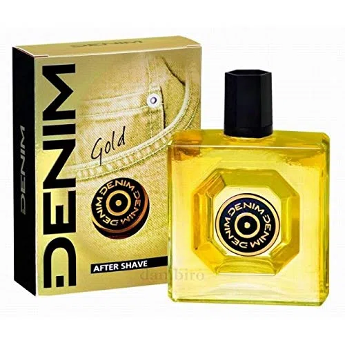 6 après-rasage DENIM - 100 ml - Doré