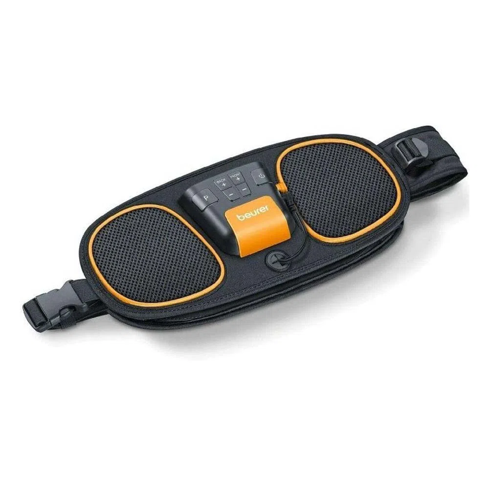 Beurer Entraîneur musculaire abdominal et dorsal 2 en 1 EM 39, ceinture EMS, entraînement des muscles abdominaux et dorsaux, régénération