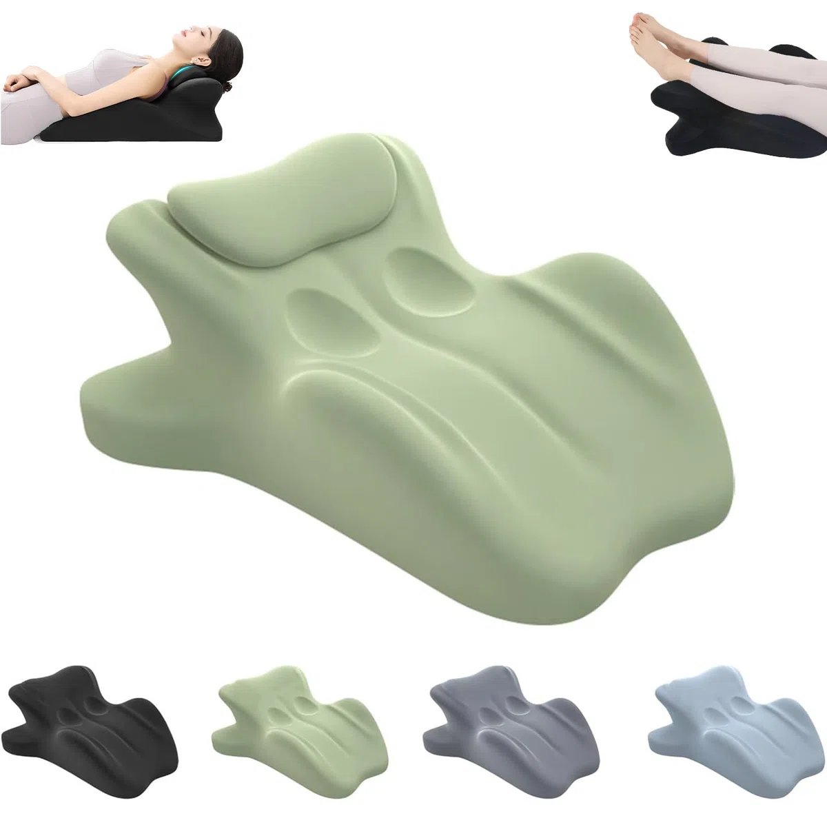 Coussin lombaire ergonomique en mousse à mémoire de forme pour la colonne vertébrale, soutien multifonction pour couples