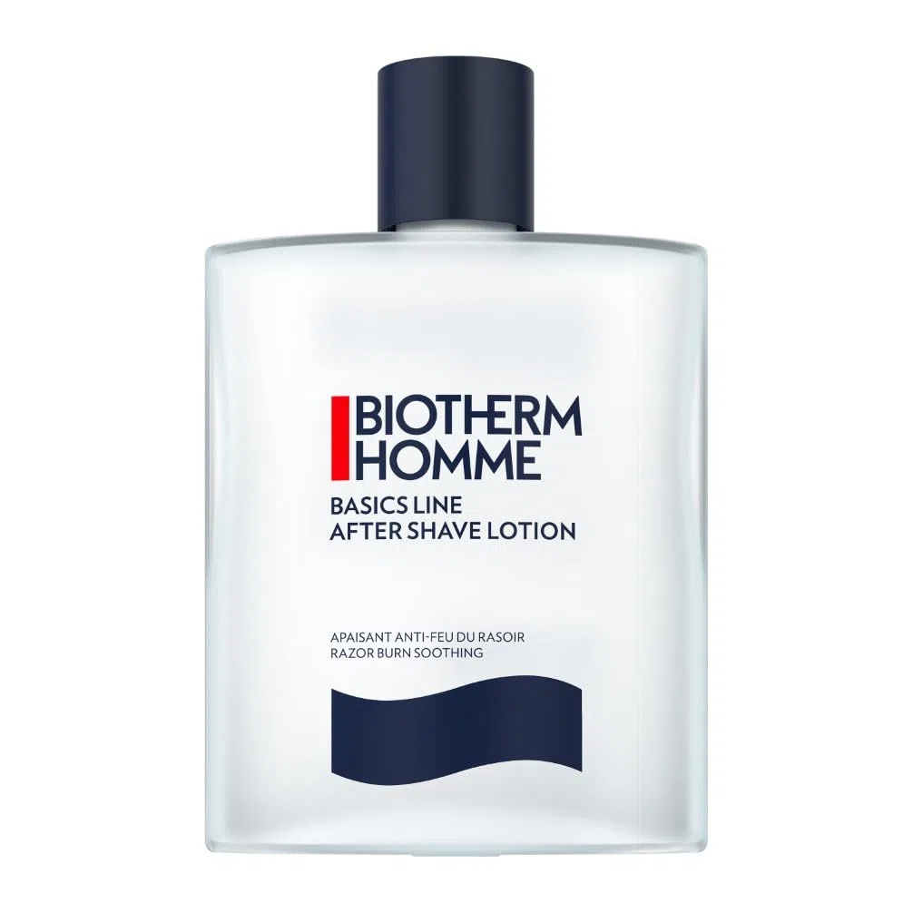 Biotherm Homme, Basics Line Lotion Après-Rasage Homme, Frais et Anti-Brûlures, Apaise les Irritations du Rasage, Enrichi en Biotech Plankton, 100 ml