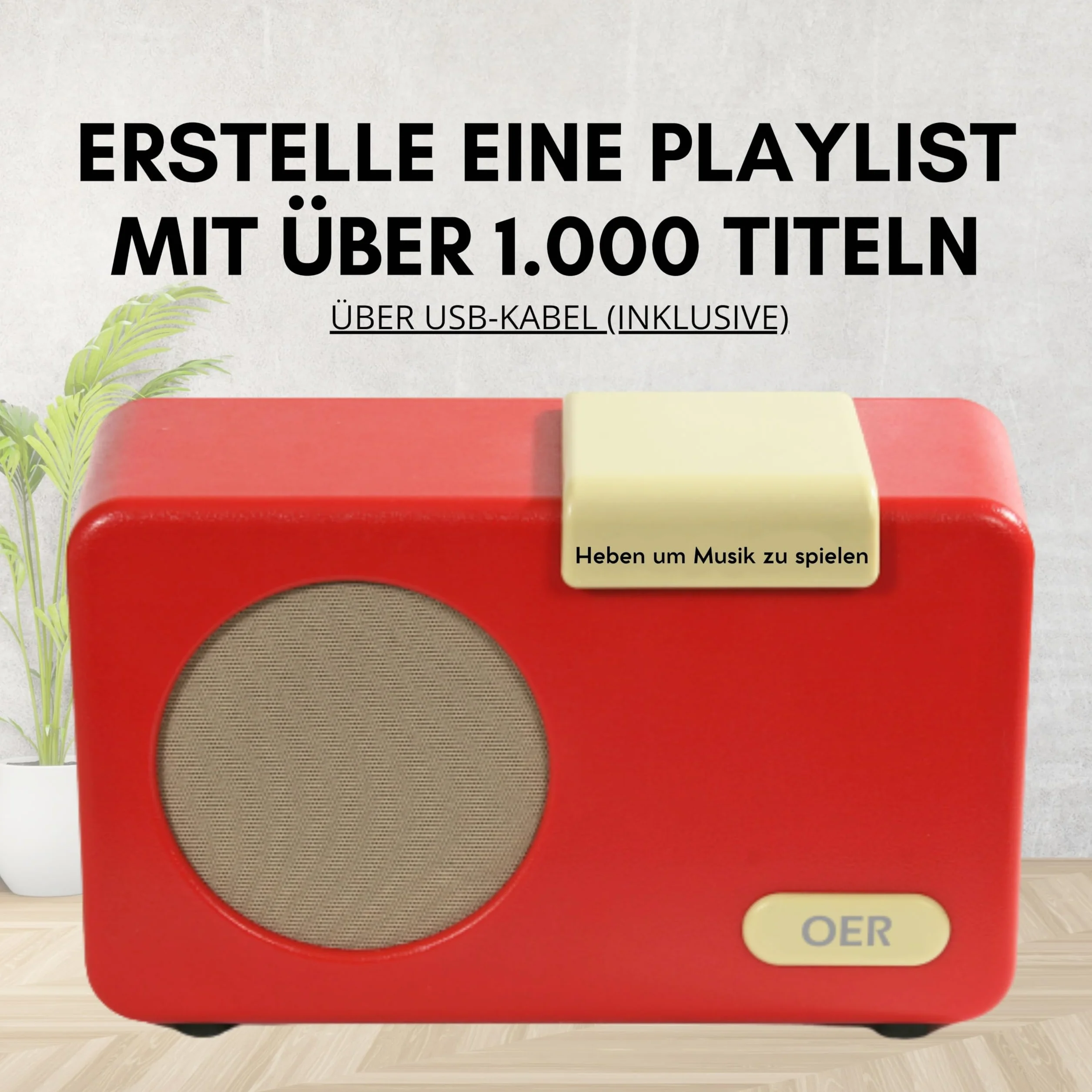 OER Lecteur de Musique - démence Radio - Rouge