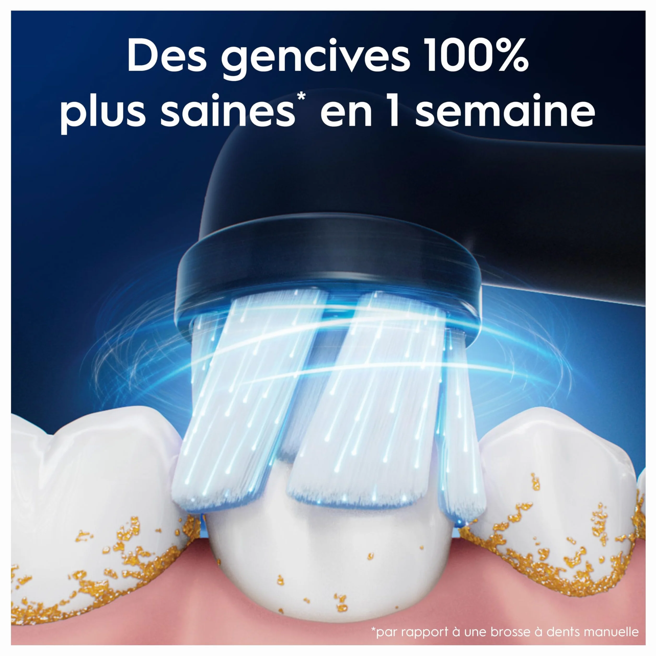Oral-B Brossettes de Rechange Gentle Care, lot de 8, Noires – Recharges Brosse à Dents Électrique iO