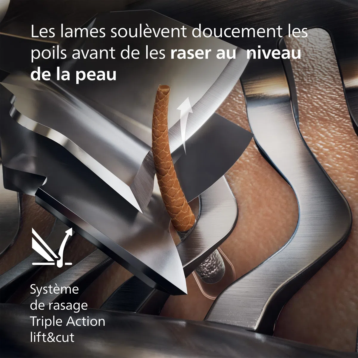 Philips Rasoir i9000 Prestige, Rasoir électrique sec et humide, Technologie Skin IQ, Système Triple Lift & Cut, Lames Dual SteelPrecision rotatives 360°, Pod nettoyage rapide