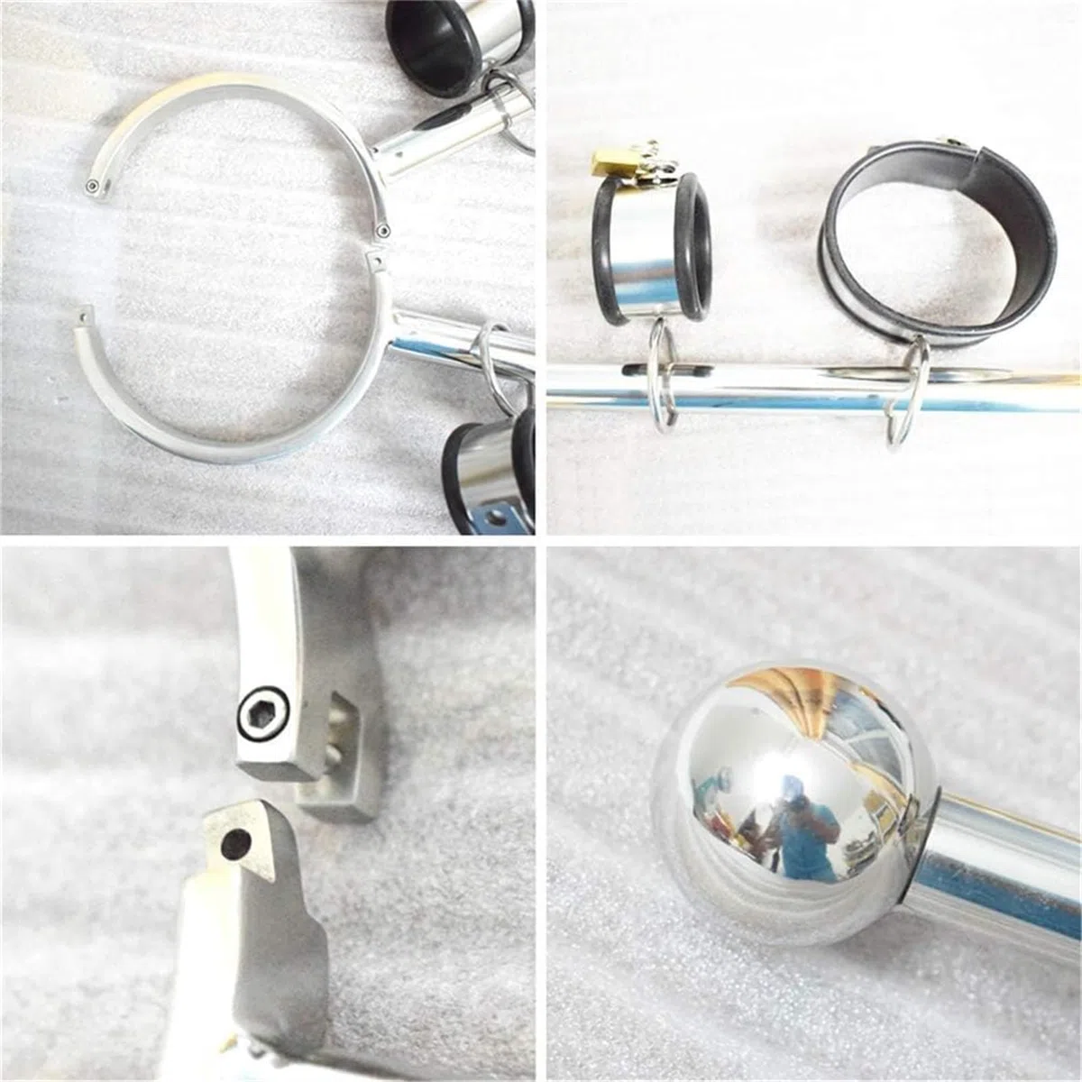 Pilori érotique SM Bondage, jambes ouvertes BDSM Bondage Retenue Cadre en acier Jeux Sex Toys for hommes et femmes Couples