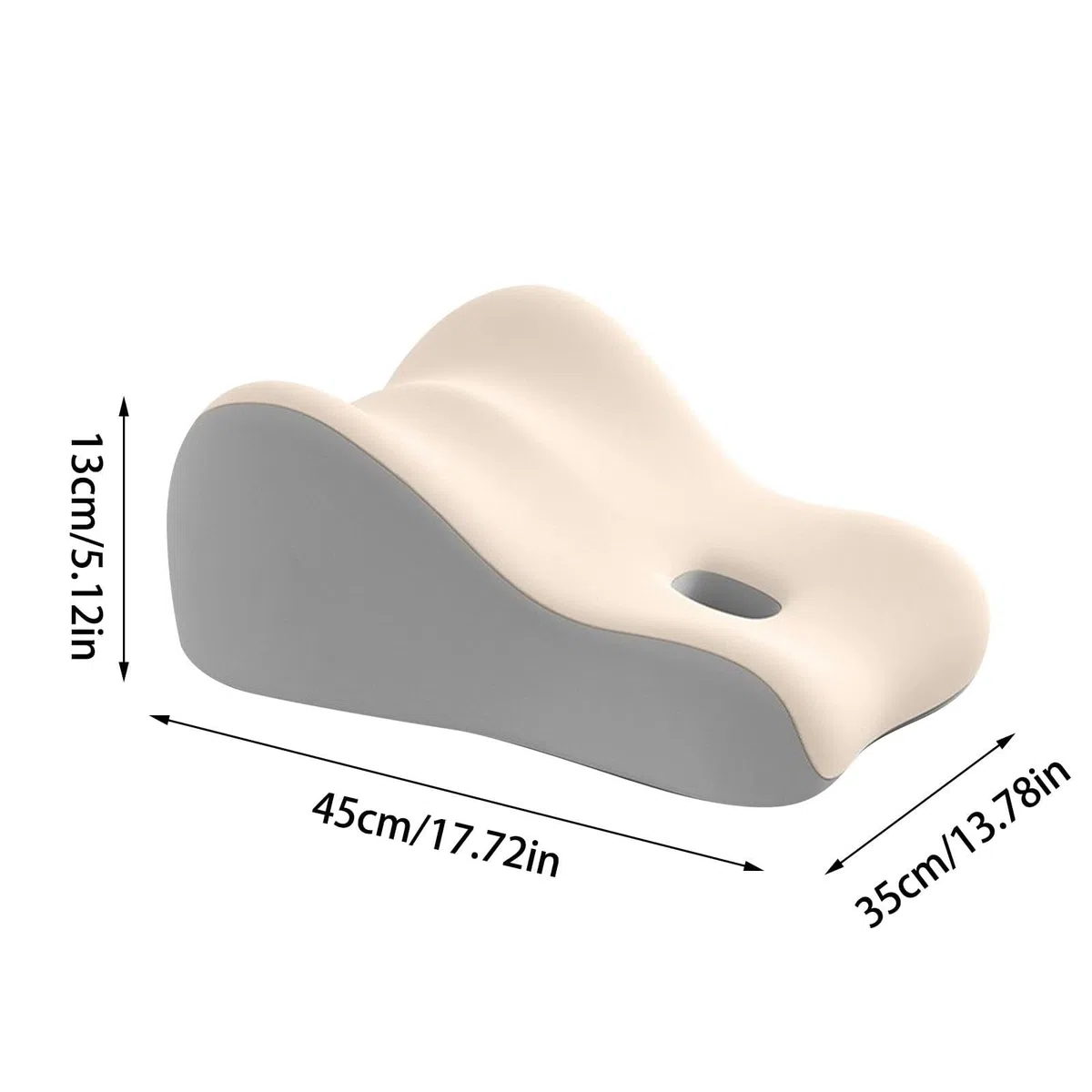Coussin de coin discret pour couples en mousse à mémoire de forme, oreiller ergonomique pour soutien tête de lit