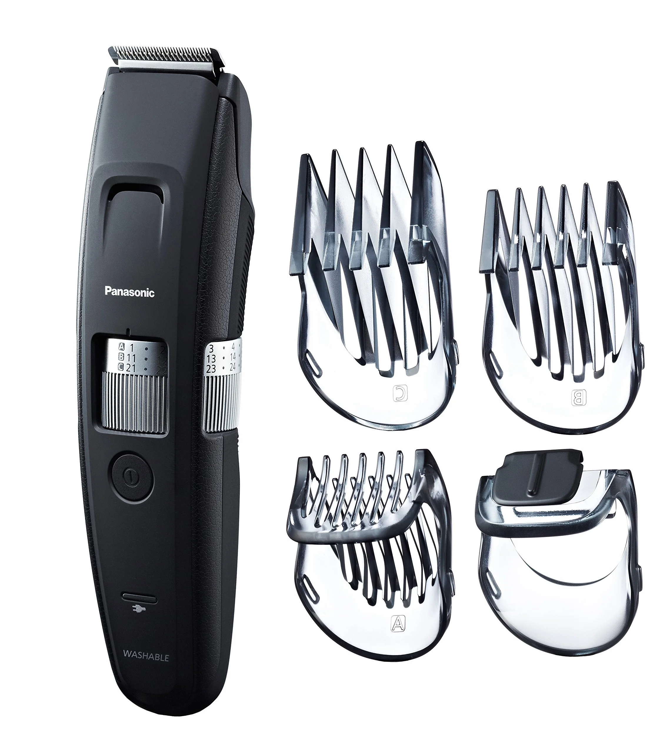 Panasonic - Personalcare ER-GB96-K503 | Tondeuse barbe - Spécial barbes longues 58 Réglages 7 accessoires 50 min d'autonomie Charge en 1 heure Lavable Moteur Torque Noir