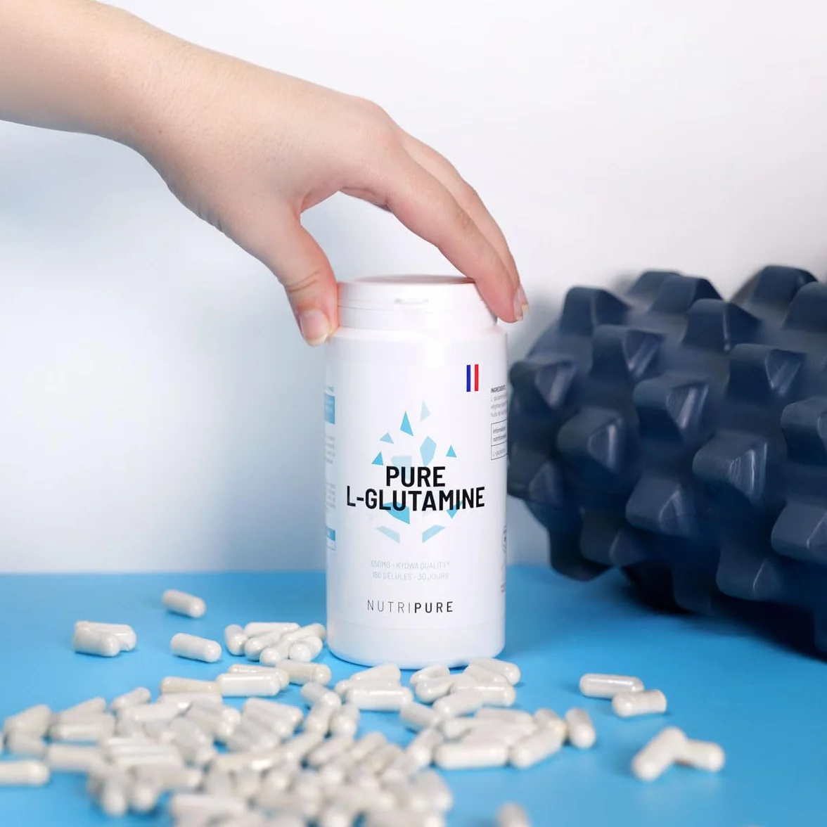 L-Glutamine Kyowa® 100% Pure Végétale 180 Gélules Complément Alimentaire Acide Aminé Musculation