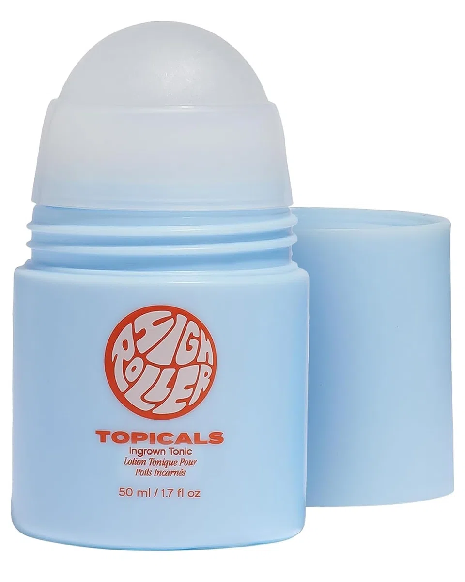 Topicals High Roller Ingrown Hair Tonic with Salicylic Acid, AHAs and BHAs - For Razor Bumps, Irritation and Ingrown Hairs - Suitable For Face & Body (1.7 Fl Oz)