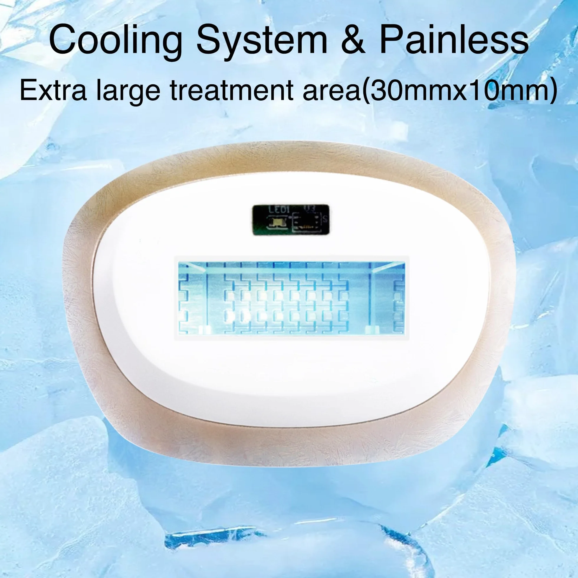 DermRays Épilation laser à diode 810 nm V4S teint 1-5 approuvé FDA système ICE-Cooling grand angle
