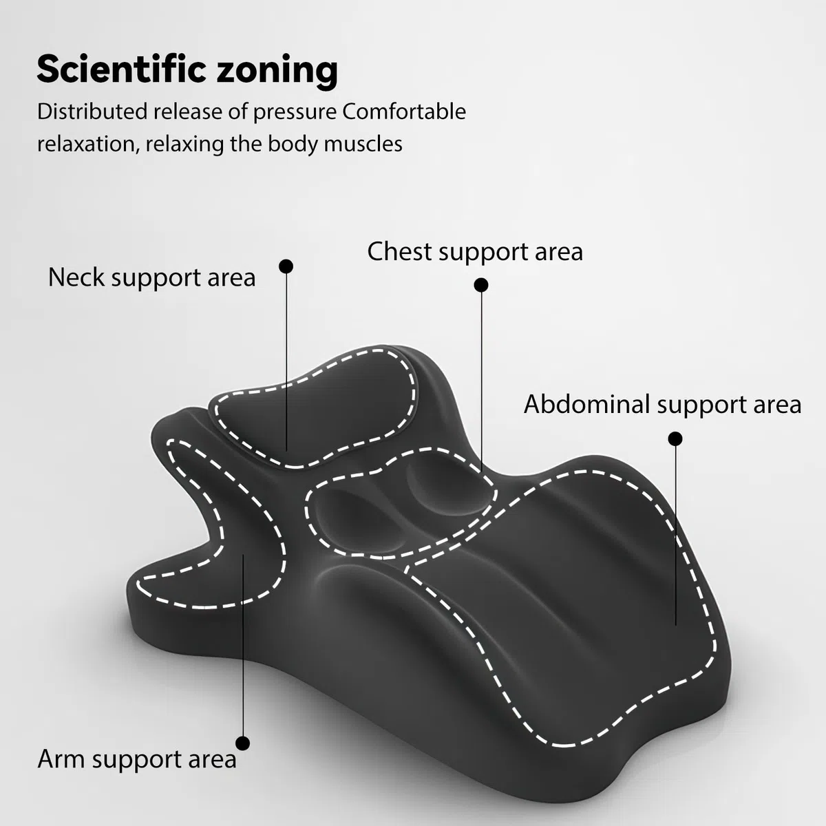 Coussin lombaire ergonomique en mousse à mémoire de forme pour la colonne vertébrale, soutien multifonction pour couples