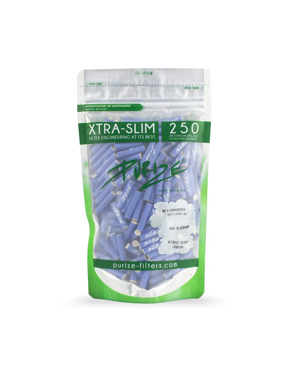 PURIZE Xtra Slim Size 250 Filtres à Charbon Actif