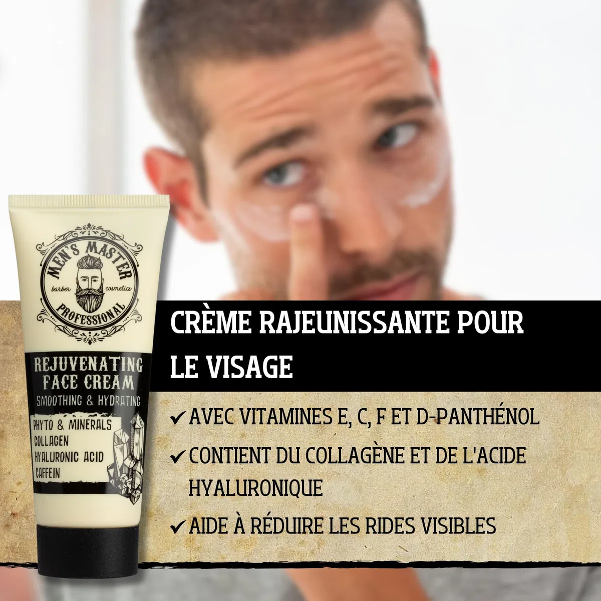 Ensemble-Cadeau de Rasage 3 Pièces pour Homme | Mousse à Raser Hydratante | Lotion Après Rasage | Crème Anti-rides