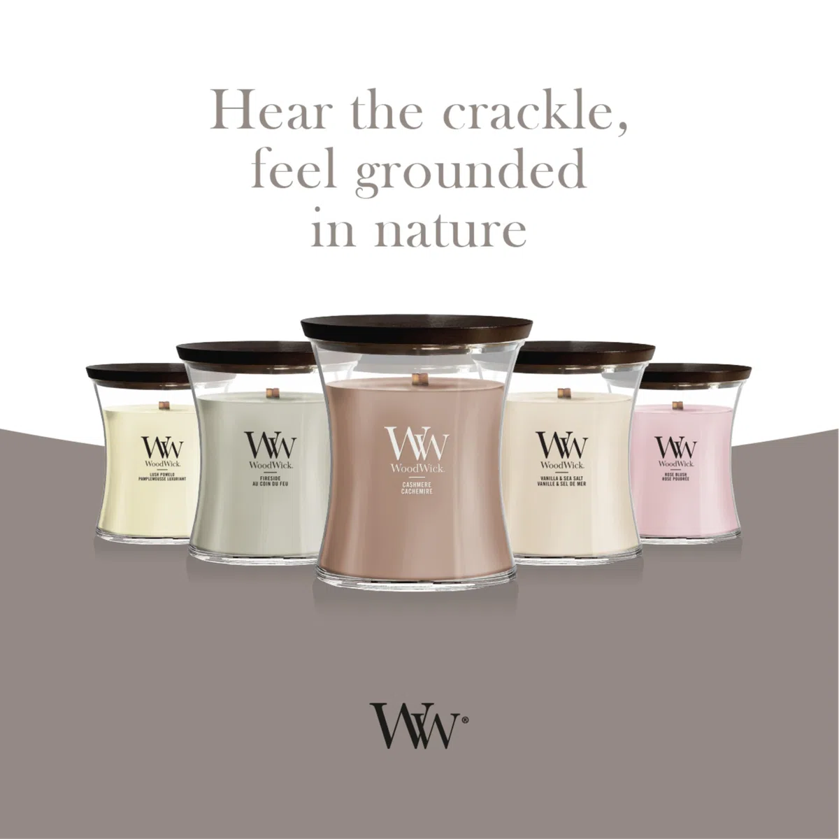 WoodWick Bougie parfumée | Grande bougie sablier | Nectar luxuriant | Cadeaux parfaits pour femmes