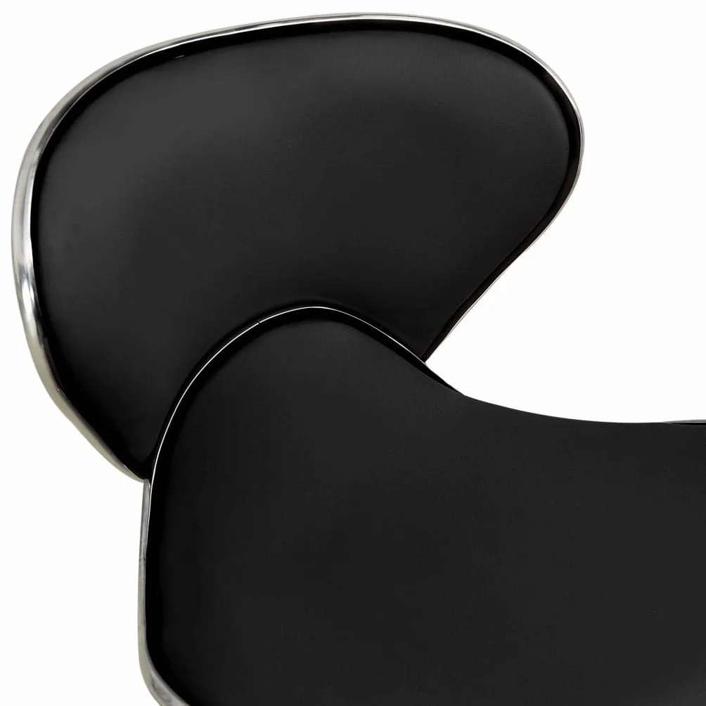 vidaXL Tabouret de Salon et Spa Chaise de Beauté Tabouret de Coiffure Chaise de Travail Pivotante Réglable Intérieur Noir Similicuir