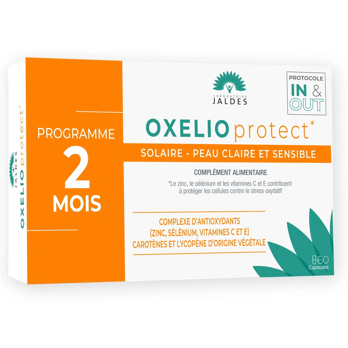 Pack « Préparation Solaire - Peaux Claires et Sensibles » | 1 OXELIO Protect + 1 ELTEANS Capsules | Prépare les Peaux Sensibles à l’Exposition | Laboratoire Jaldes