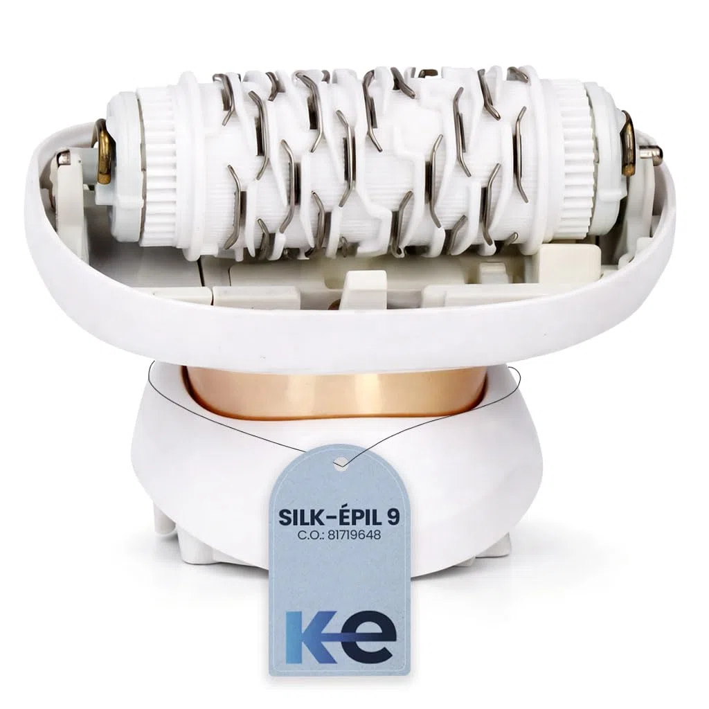 Anakel Home Tête d'épilateur Flex Compatible Braun Silkepil 9 Flex Type 5380 Tête Flexible Micro-Grip 40 Pincettes