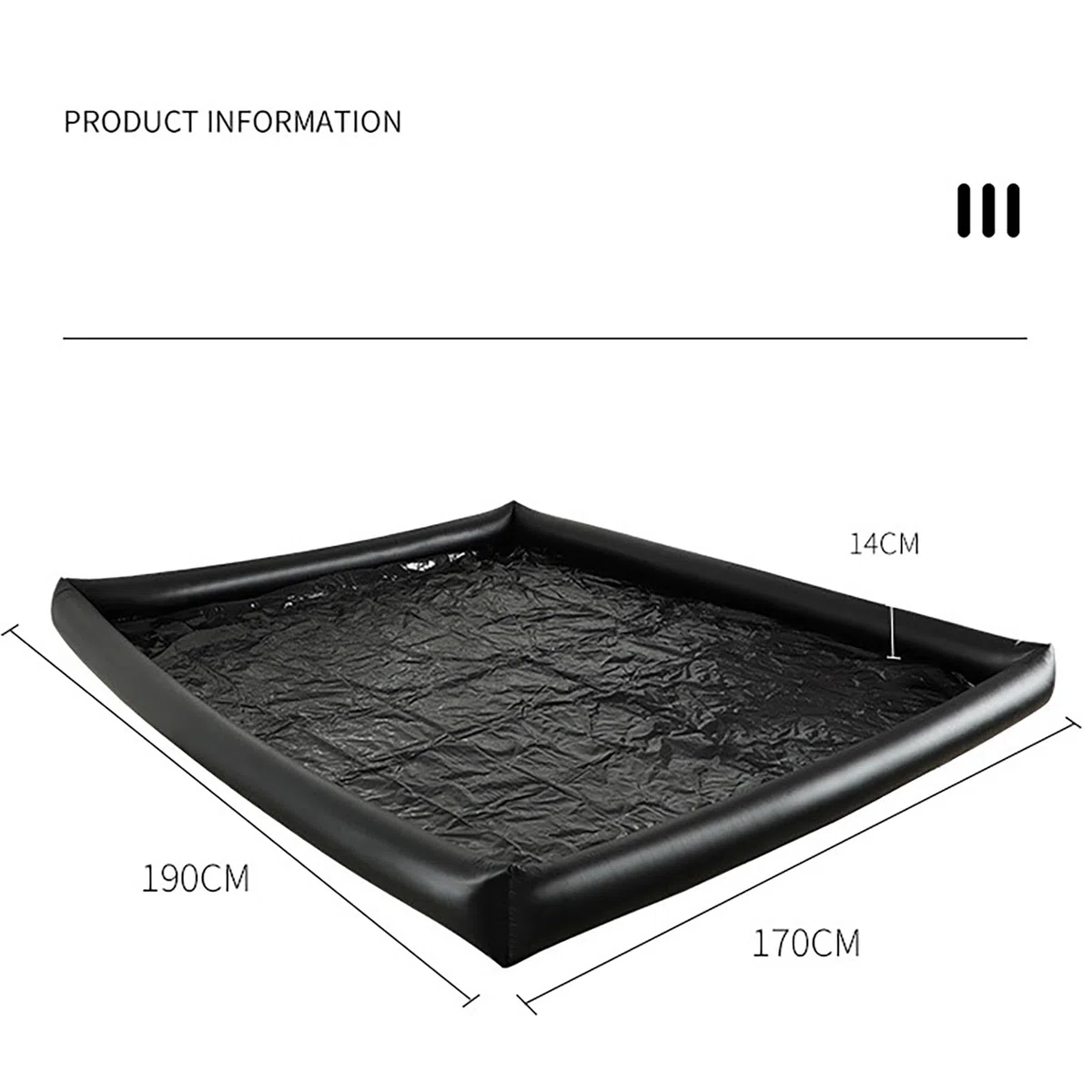 Couverture Érotique Gonflable Imperméable 170 x 190 cm pour Couples Jouets Sexuels SM