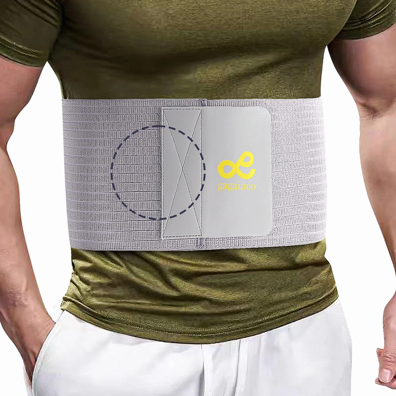 Ceinture pour hernie ombilicale, abdominale homme et femme avec coussinet de compression, soutien ombilical