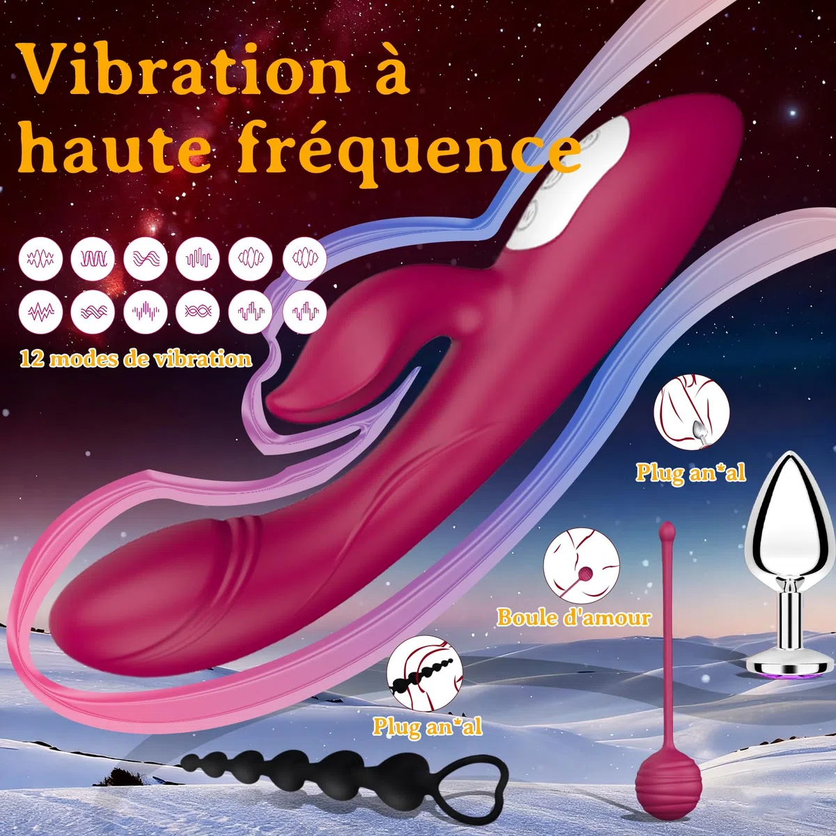 HBABY Coffret cadeau Saint-Valentin Coffret cadeau d'anniversaire sensuel Coffret découverte de 24 jouets pour adultes Collection Surprise intime Conçu pour les couples, les hommes et les femmes