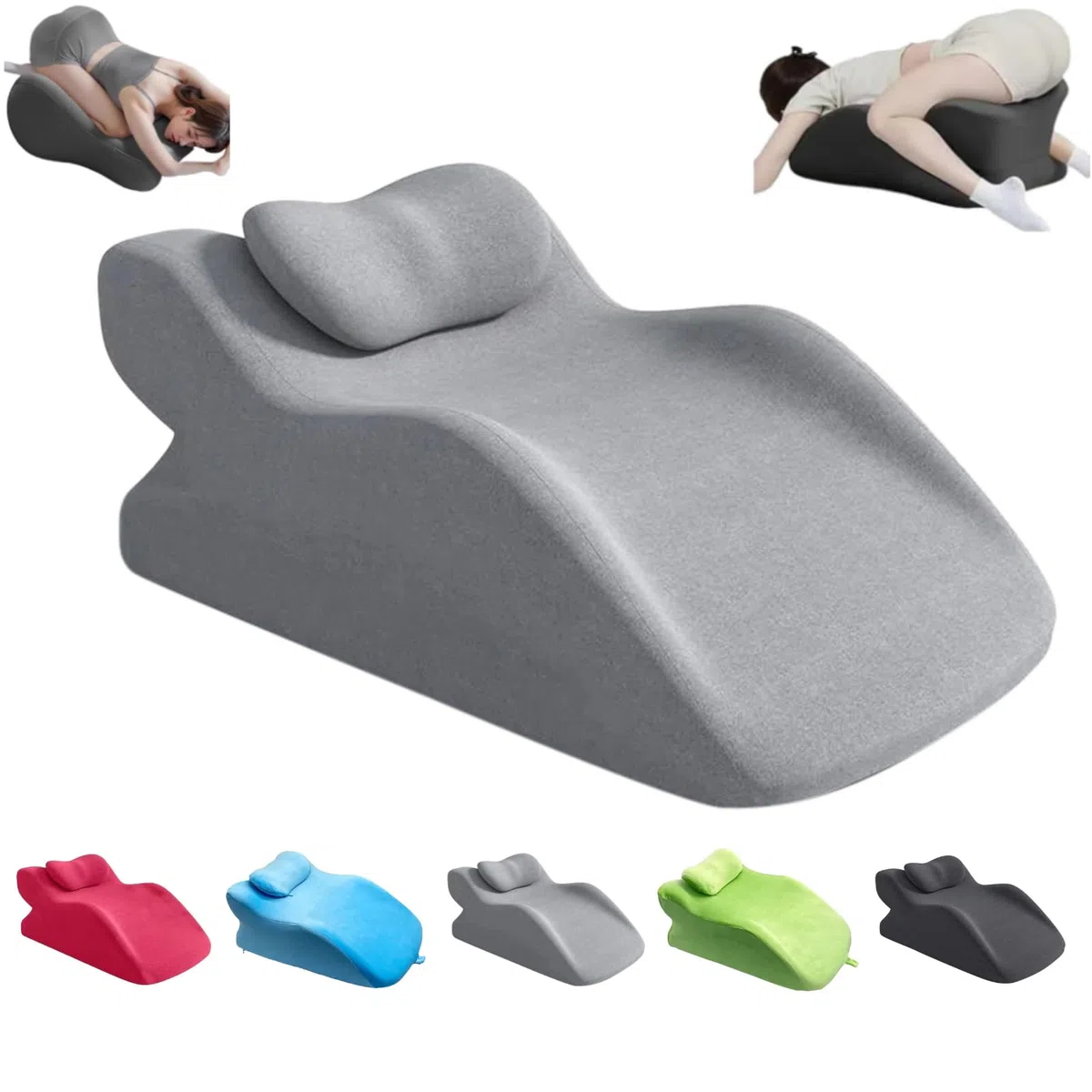 Coussin sexuel triangulaire doux à mémoire de forme - Support lombaire ergonomique pour colonne vertébrale