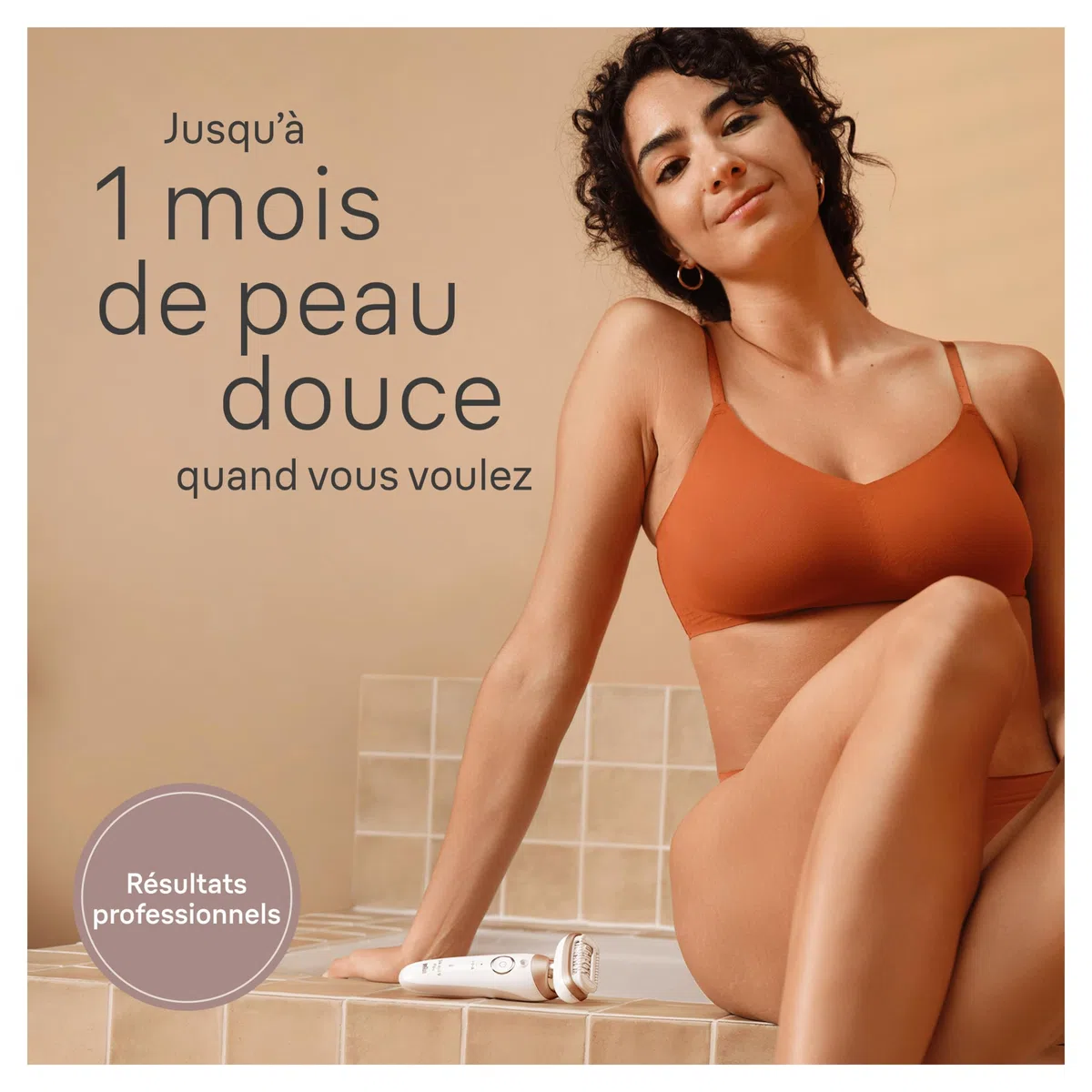 Braun Epilateur Electrique Femme Silk Epil 9 Flex 9-360 3D, Blanc et Rose